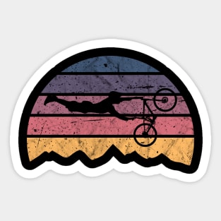 Cycling Mountain Bike Retro Vintage MTB Cyclist Sticker